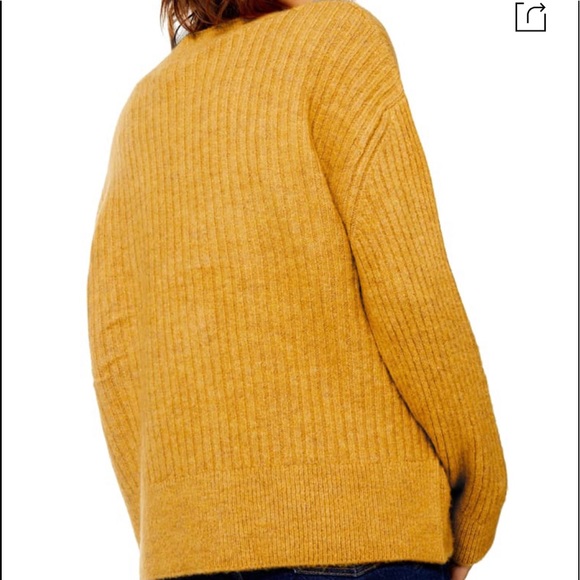 NWOT TOPSHOP Button Front Cardigan In Must… - Picture 6 of 6